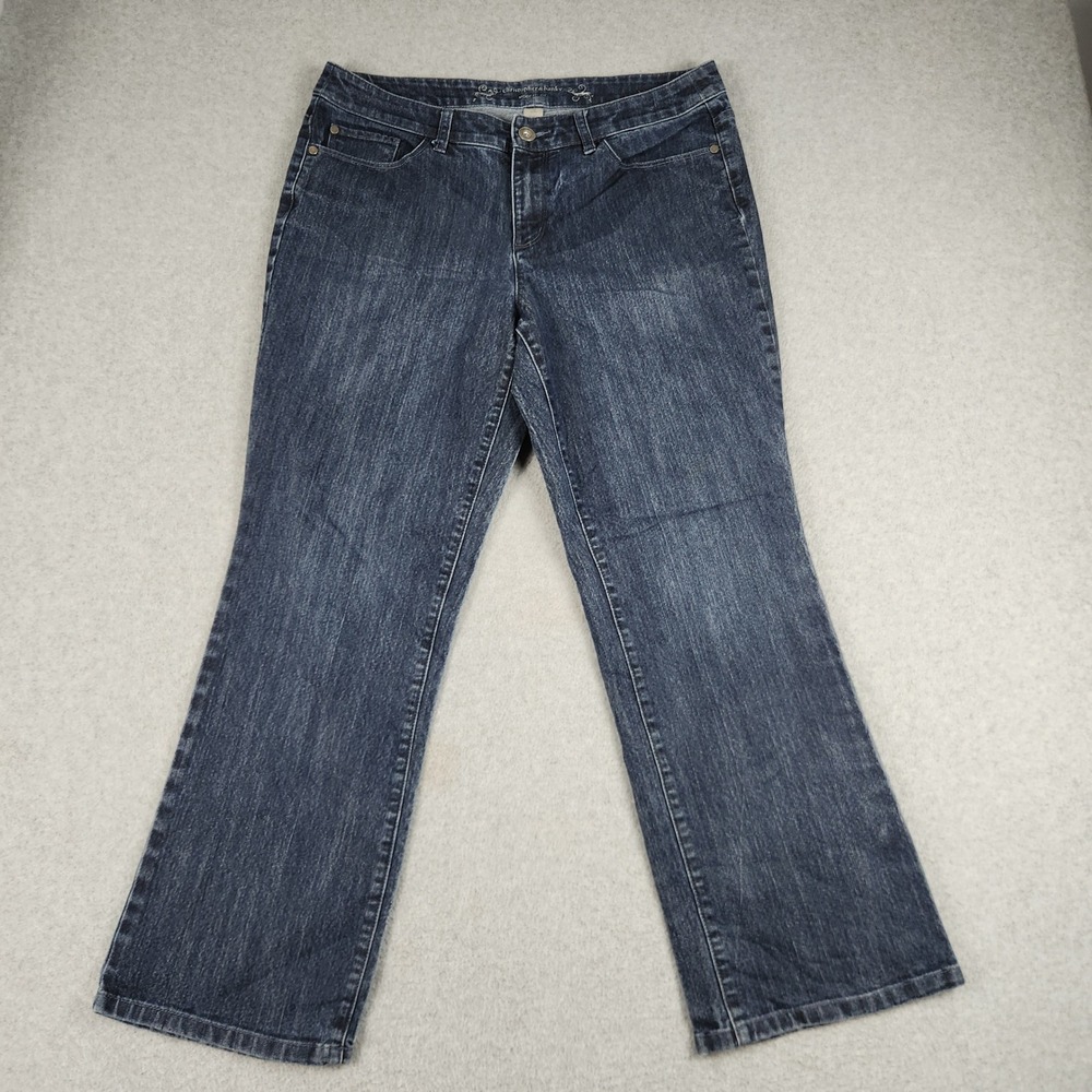 Christopher & Banks Jeans Womens 12 Blue Denim Cotton Stretch Modern Fit Outdoor